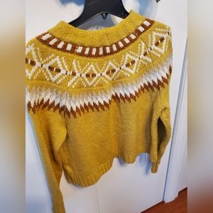 American Eagle Sweater, Large, yellow and brown